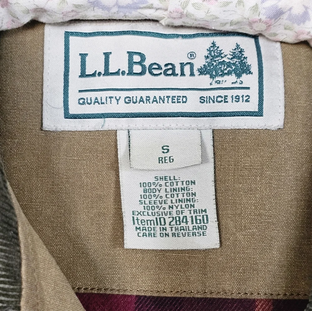 L.L. Bean Men's Tan Waxed Cotton Field Jacket
